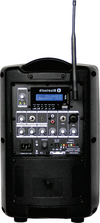 BPS08B-MP3-1 Sistemas de altavoces de activo plástico caja de batería