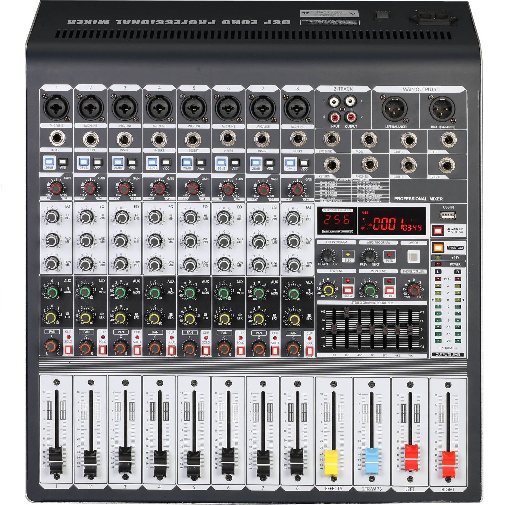 M-8VX M-12VX M-16VX Consola mezcladora profesional