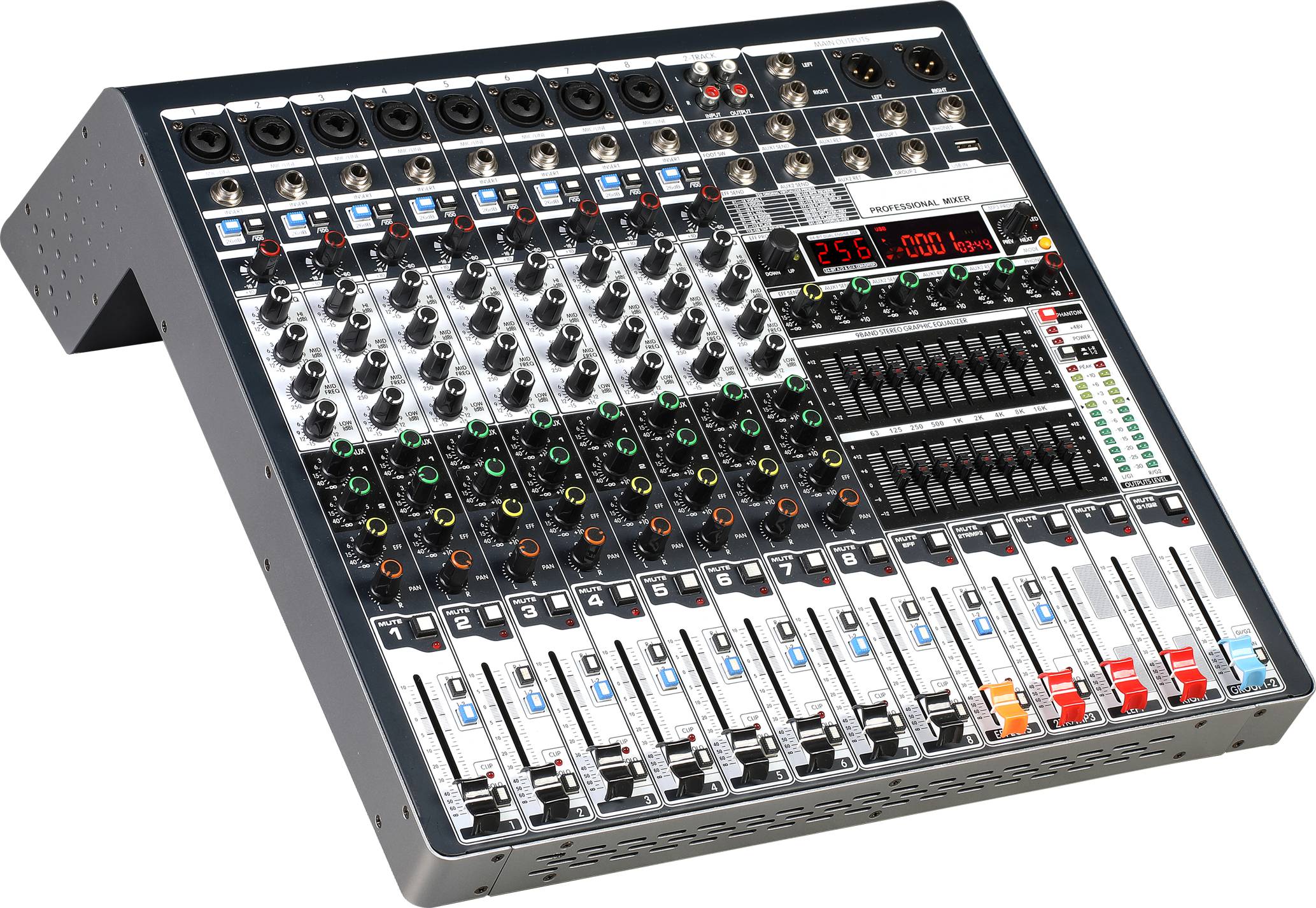 M-8VXD M-12VXD M-16VXD Consola mezcladora profesional