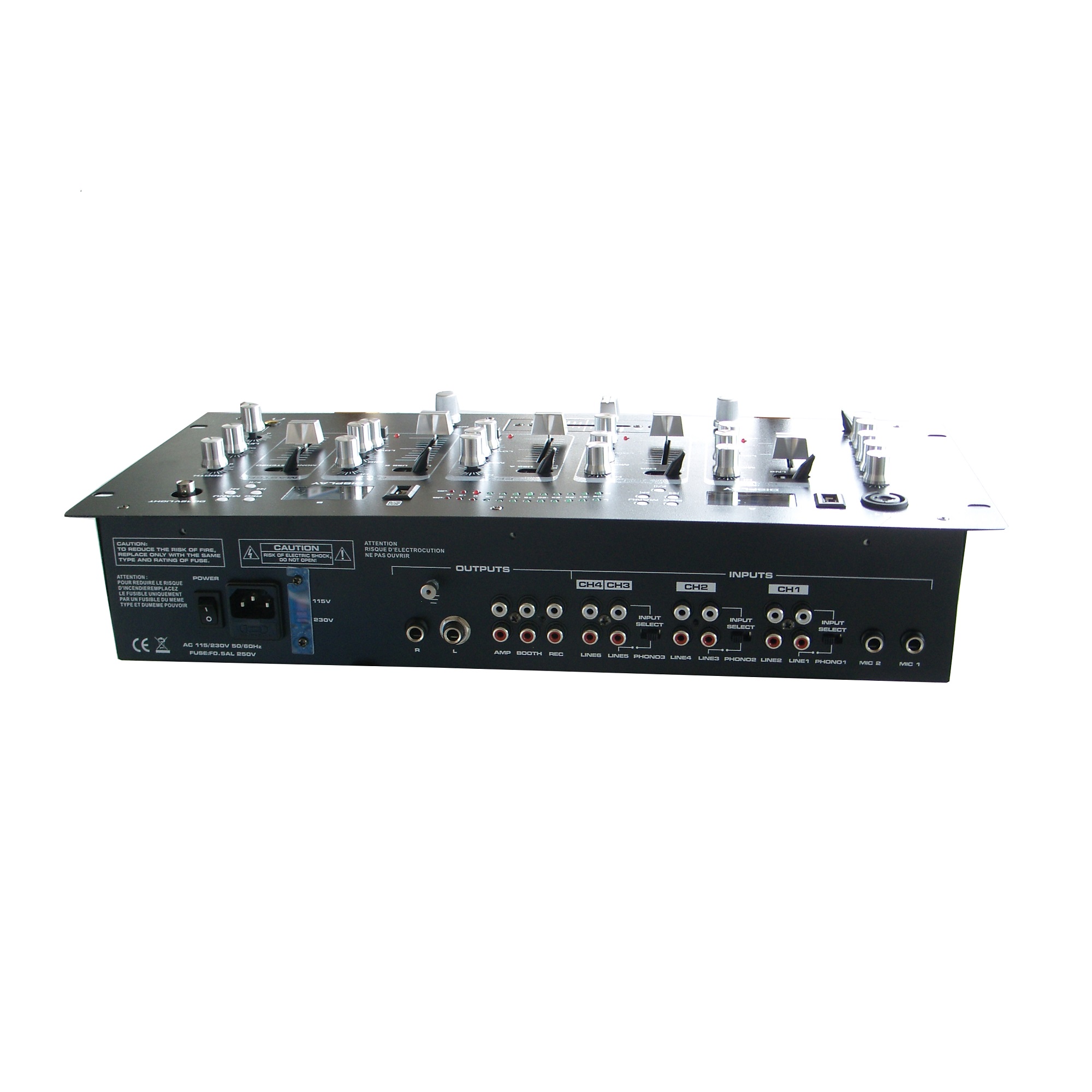 DJM134-2MP3 Reproductor de pantalla 2xMP3 4canalese stéreo 13entradas DJMIXER